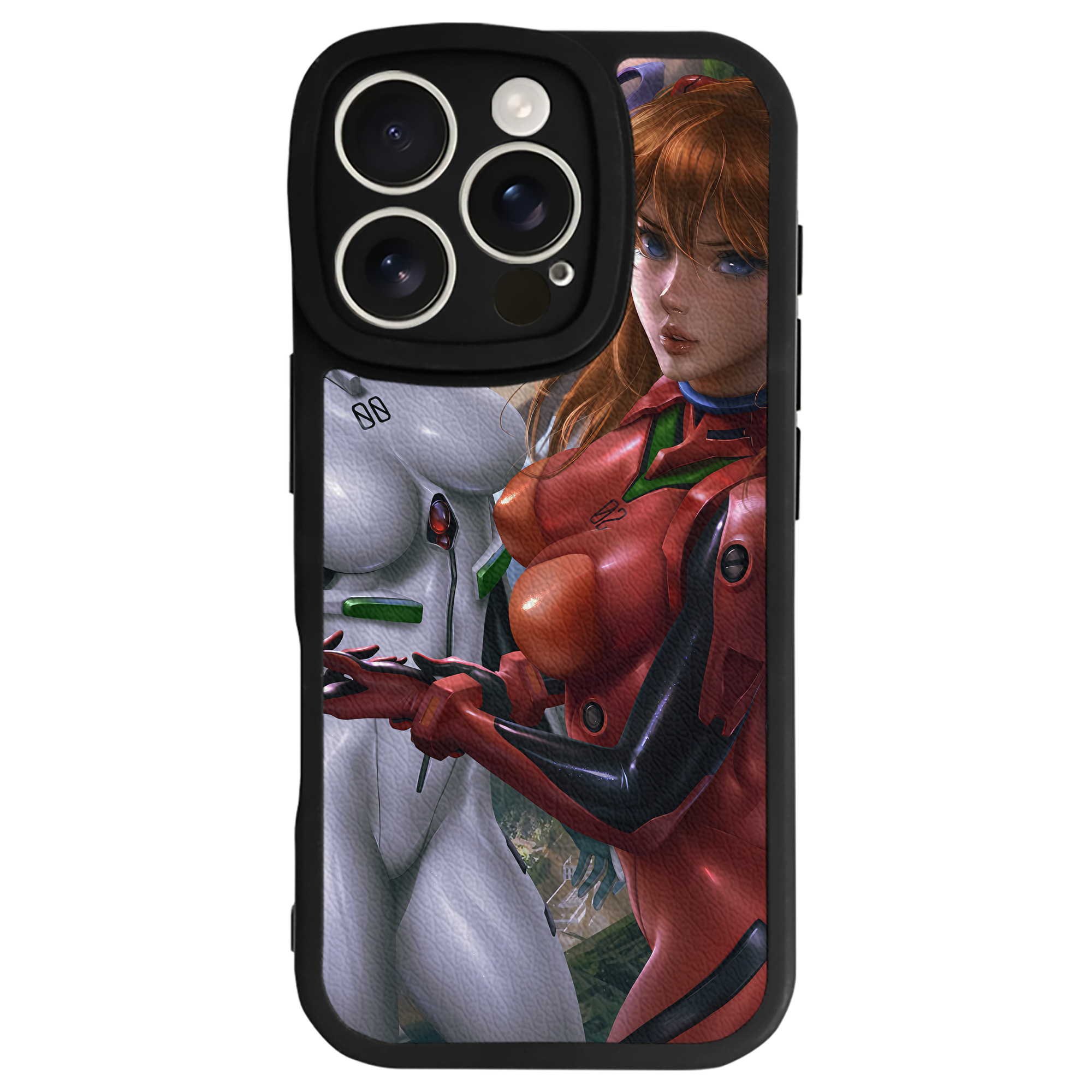 （画像用） EVA 新世紀エヴァンゲリオン 【iPhone 16シリーズ対応】シリコンスマホケース（レザー調） 材質：シリコン